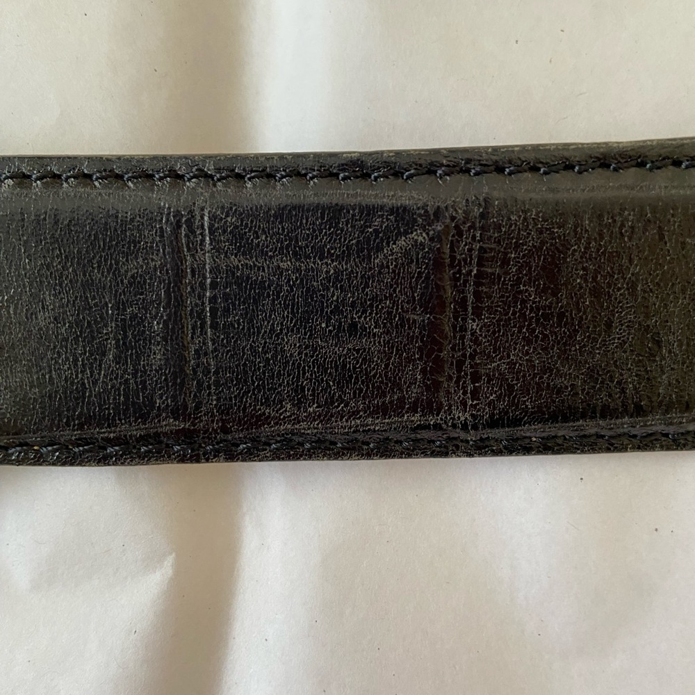 Fossil black leather belt XL - Picture 5 of 8